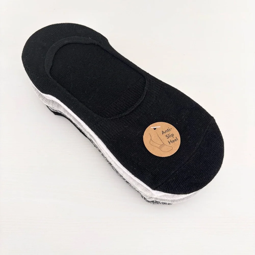 ☀️ANTI-SLIP Heel Sock Liners Set (7) NWT